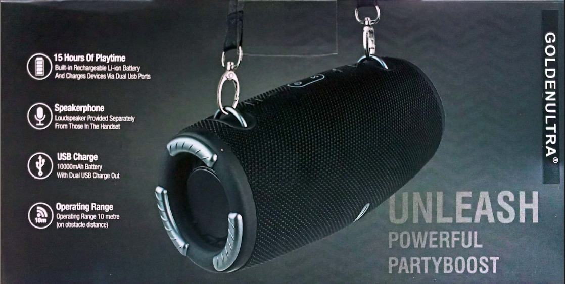 Parlante Golden Ultra Bluetooth - COLOR: ROJO